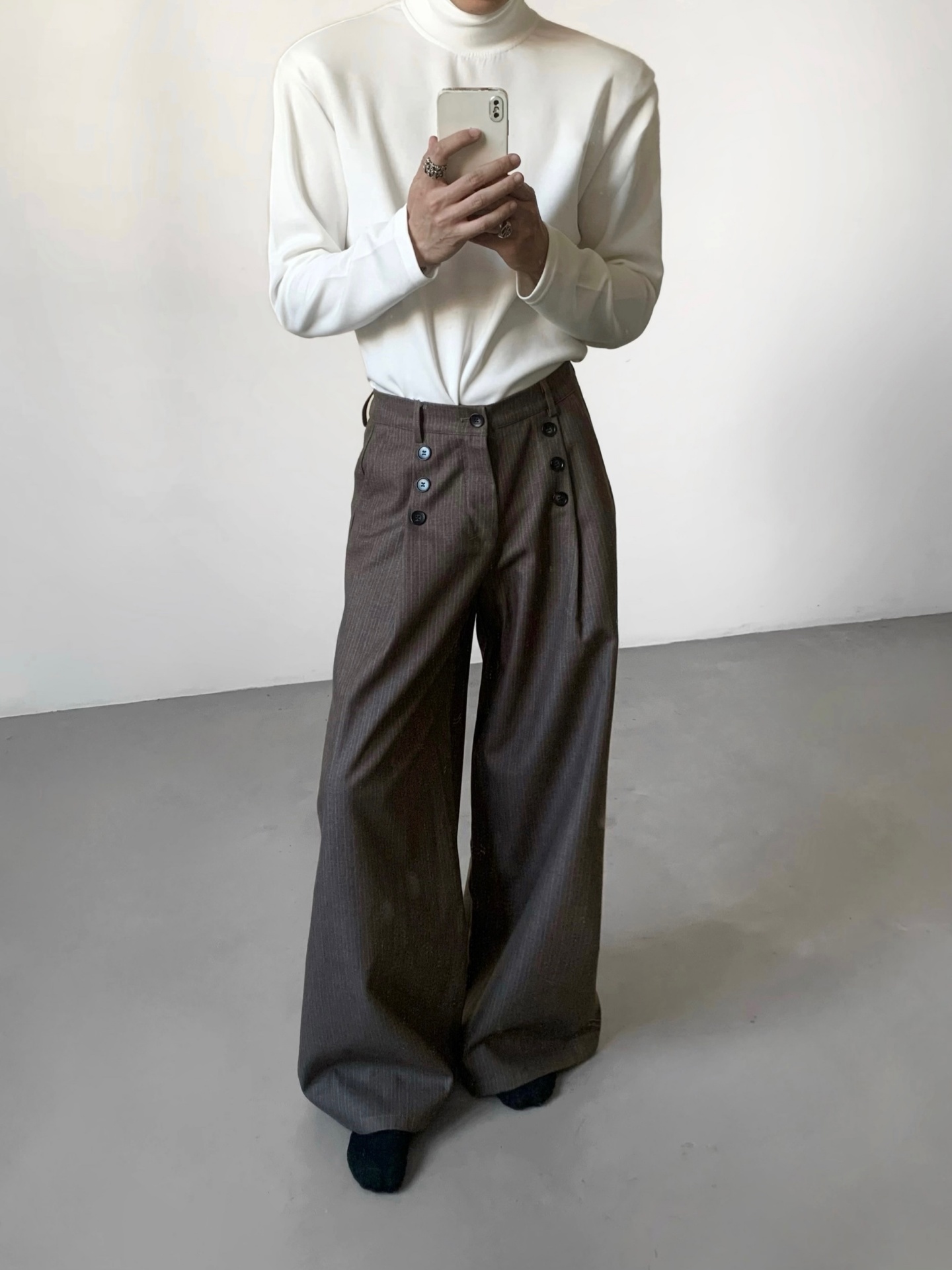กางเกงสูทลำลองลายทางสำหรับผู้ช - Tailored Trouser Wide บทวิจารณ์และราคา