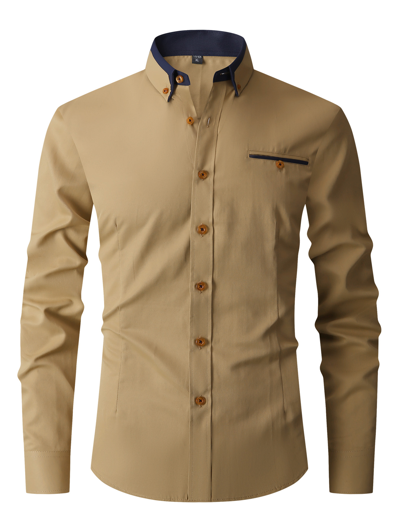 เสื้อเชิ้ตผู้ชายแขนยาวสีพื้น ผ - Formal Dress บทวิจารณ์และราคา