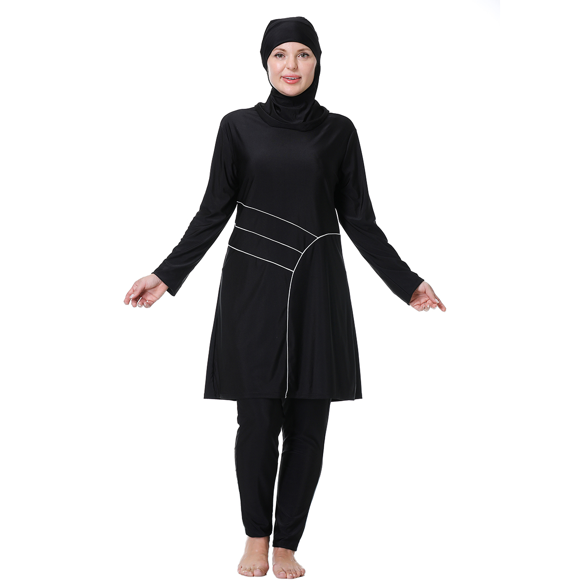 ชุดว่ายน้ำมุสลิมหญิงแบบคลุมทั้ - Womens Suit บทวิจารณ์และราคา