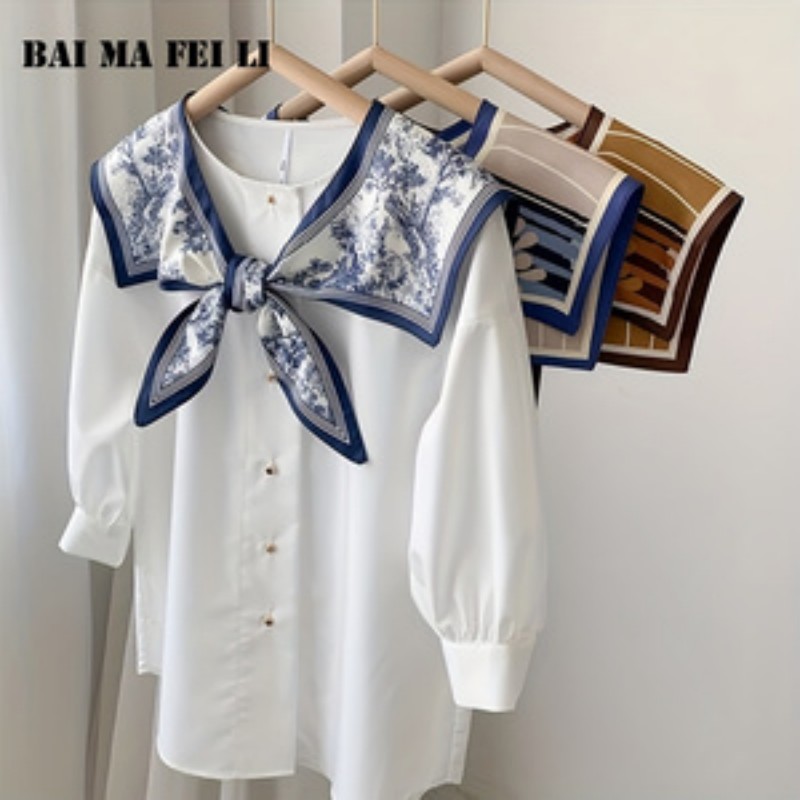 ผ้าพันคอไหมอเนกประสงค์สำหรับผู - Silk Blouse บทวิจารณ์และราคา