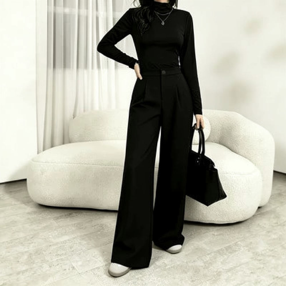 กางเกงสูทขากว้างสำหรับผู้หญิง  - Tailored Trouser Wide บทวิจารณ์และราคา