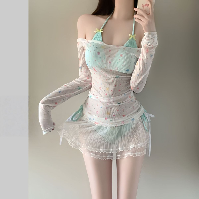 ชุดบิกินี่แขนยาวสำหรับผู้หญิง  - Womens Suit บทวิจารณ์และราคา