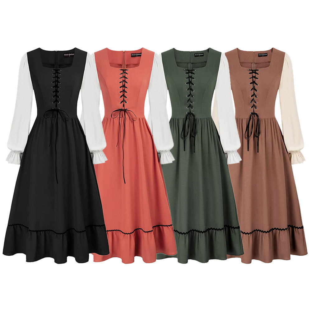 ชุดเดรสทรงเอไลน์สีพื้นสไตล์วิน - Midi Dress บทวิจารณ์และราคา