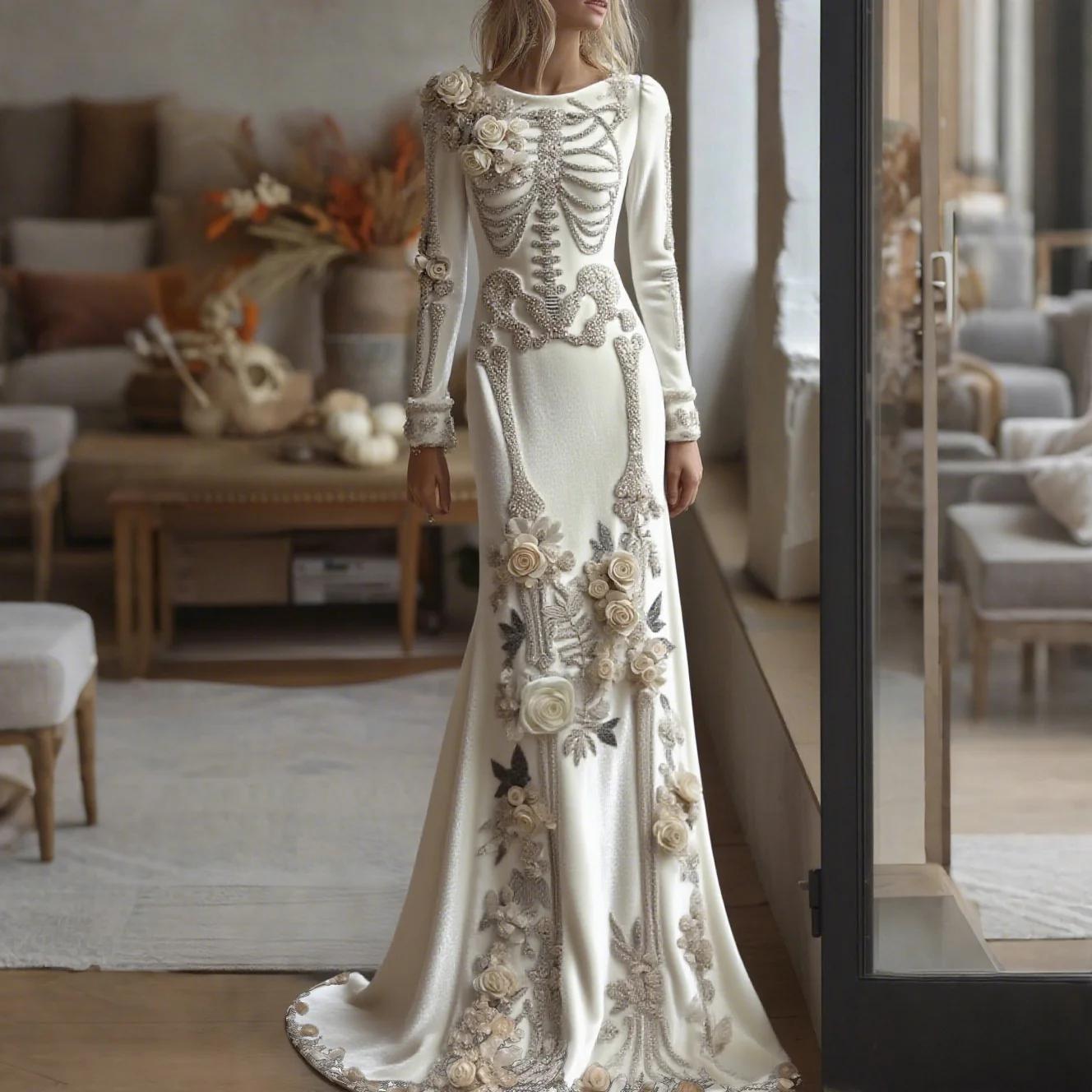 ชุดเดรสยาวแม็กซี่ลายดอกไม้โครง - Evening Gown บทวิจารณ์และราคา