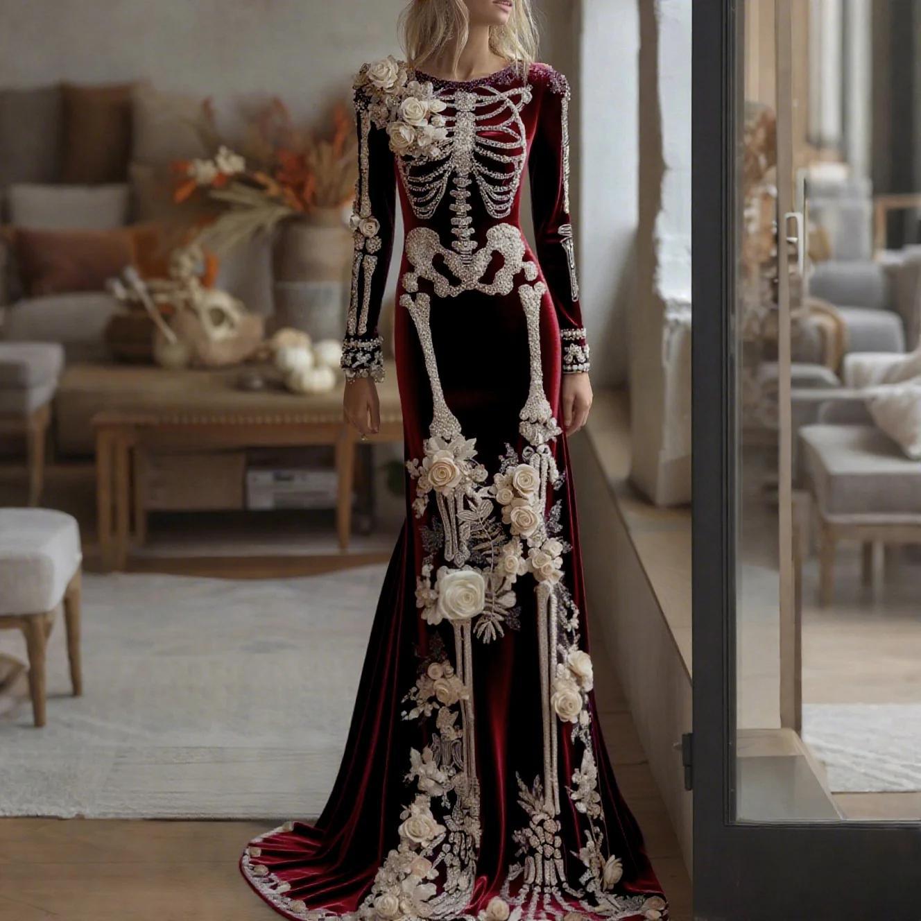 ชุดเดรสยาวแม็กซี่ลายดอกไม้โครง - Evening Gown บทวิจารณ์และราคา