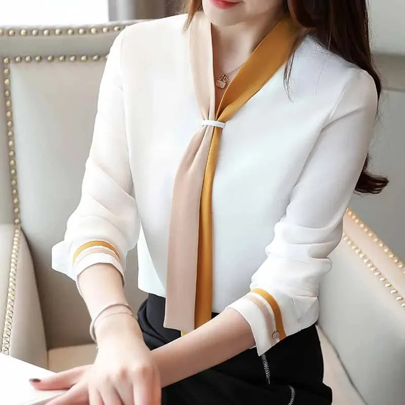 เสื้อเชิ้ตทำงานคอวีแขนยาวลำลอง - Silk Blouse บทวิจารณ์และราคา