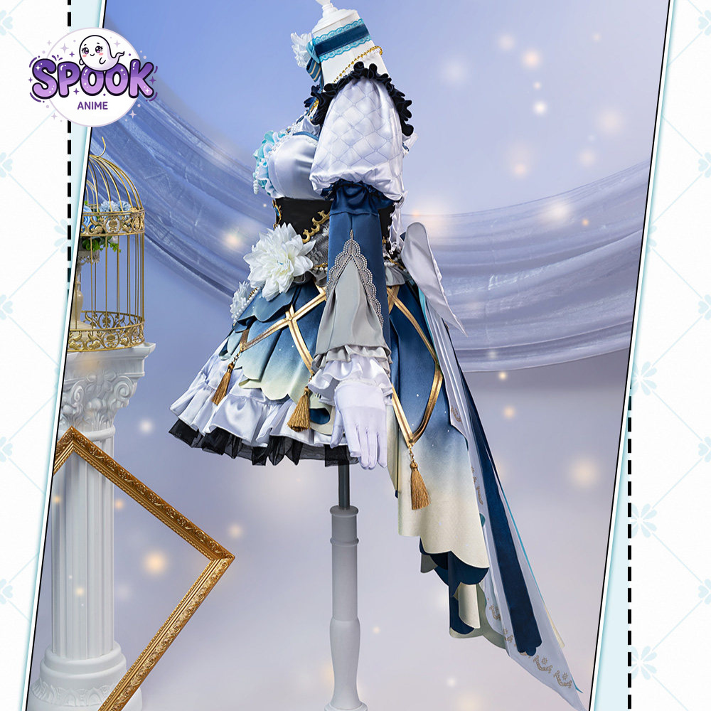 ชุดคอสเพลย์โลลิต้าสีน้ำเงินขาว - Evening Gown บทวิจารณ์และราคา